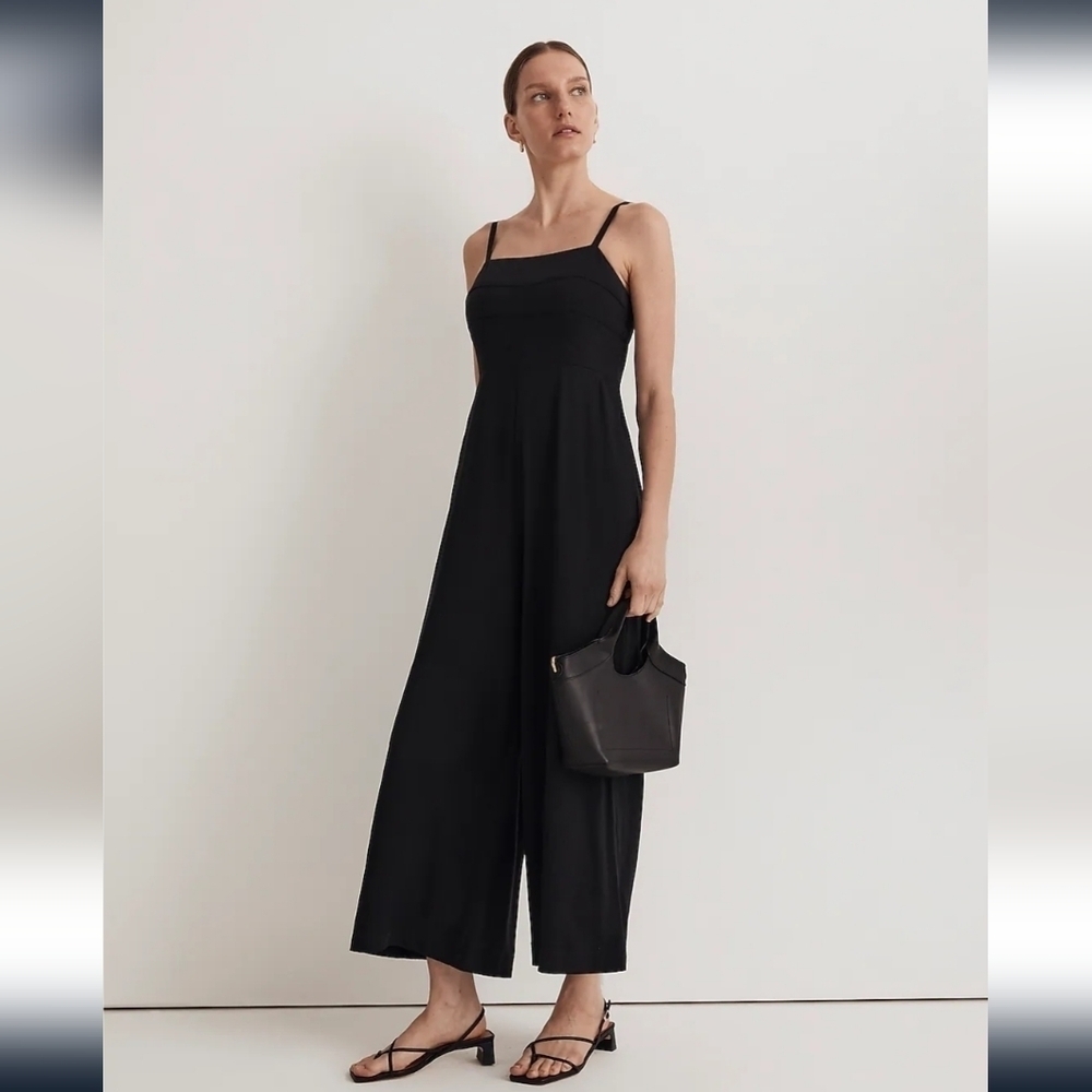 Madewell Black Wide-Leg Jumpsuit